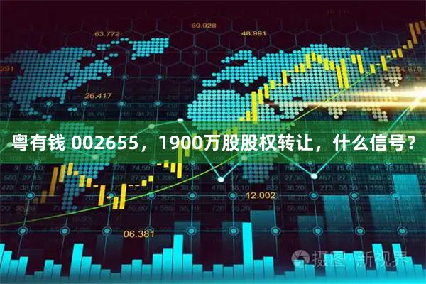粤有钱 002655，1900万股股权转让，什么信号？